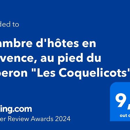 Chambre D Hotes En Provence, Au Pied Du Luberon, Les Coquelicots La Tour-dʼAigues Kültér fotó